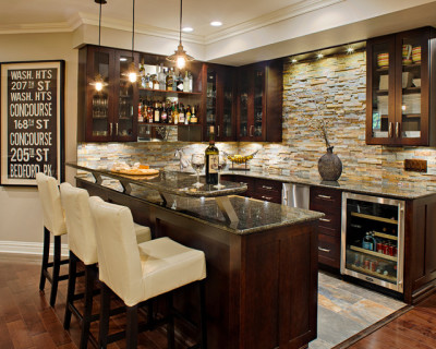 BASEMENT REMODEL PHOTO24 - BAR AREA