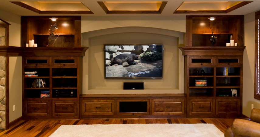 Basement Remodel - Home Theater TV