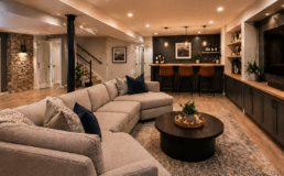 basement remodel example