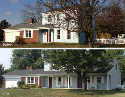 Shakespeare Home Improvement Co. Room Addition Before and After Project