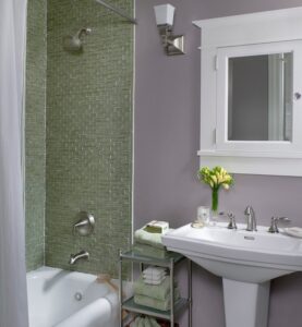 SMALL BATHROOM REMODEL pedestal sink