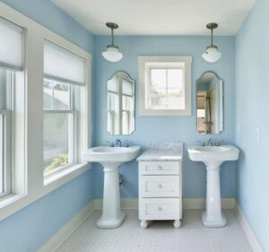 SMALL BATHROOM REMODEL pedestal sink